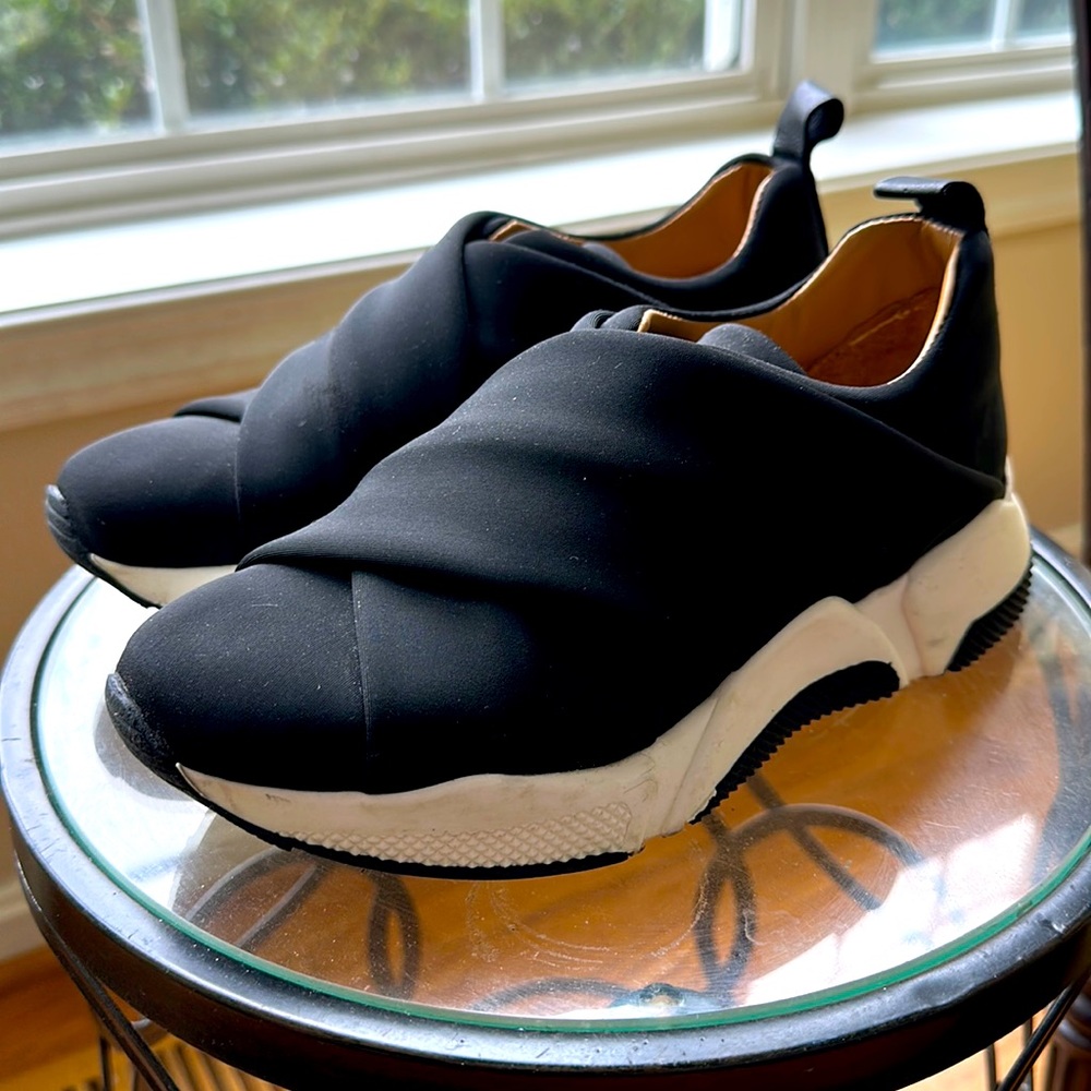 Aquatalia waterproof black sneakers